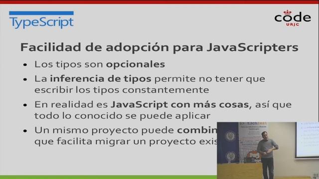TypeScript para Javeros: Cómo programar web front-end y sentirse como en casa - T3chFest2016 смотреть онлайн