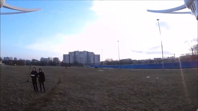 Летаем на квадрокоптере у СКК(СПБ) syma x8/polaroid cube смотреть онлайн