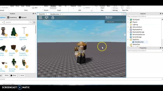 double jump roblox script смотреть онлайн