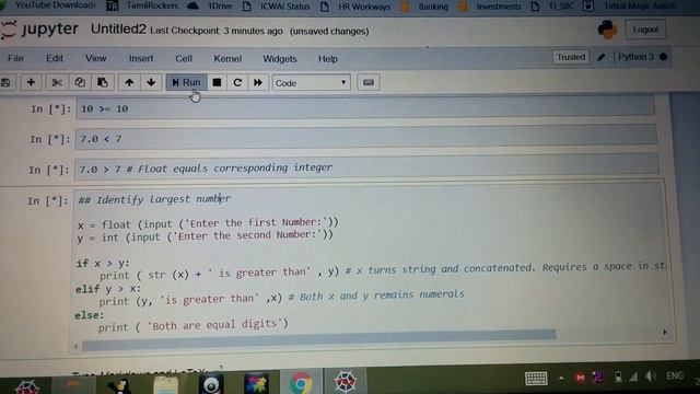 Python@Jupyter won't run if Markdown Tip appears смотреть онлайн