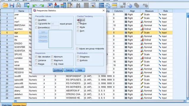 SPSS - Mean and Standard Deviation (via Frequencies) смотреть онлайн