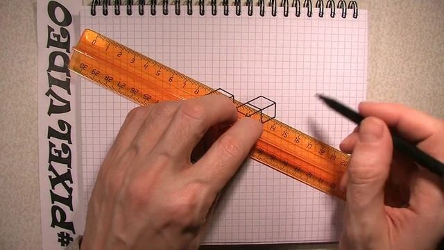 Как нарисовать 3d рисунки по клеточкам объёмный рисунок #pixelvideo смотреть онлайн