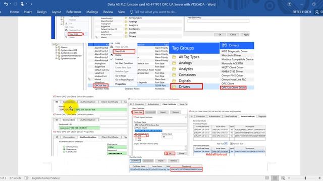 Delta AS PLC function card AS-FFTP01 OPC UA with VTSCADA смотреть онлайн