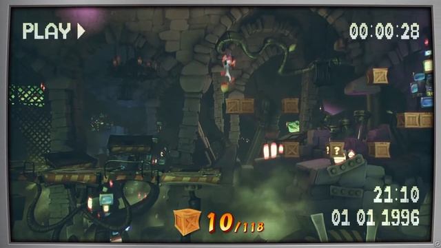 Проходим пленку с воспоминаниями или первый уровень на 100%- Crash Bandicoot 4 смотреть онлайн