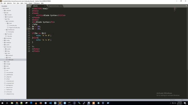 Understand the blade syntax laravel project part 1 смотреть онлайн