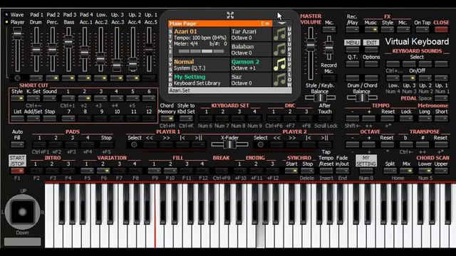 Tar Kamanım Gəl-gəl (Xalq Mahnısı) - KORG PA4X - PC