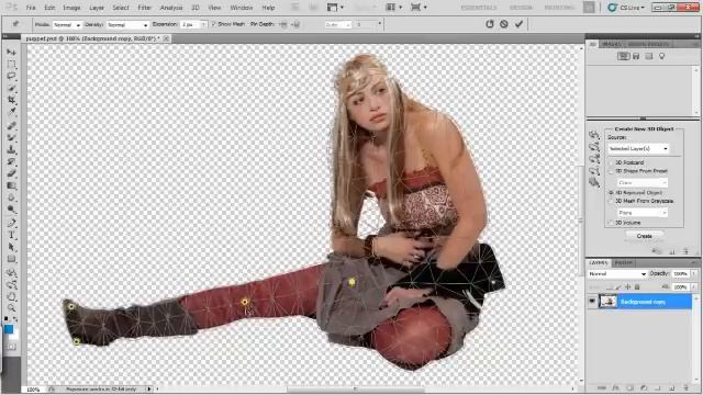 How to use Puppet Warp Tool in Photoshop смотреть онлайн