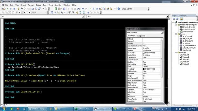 VBA UI UX-13: How to add and use Powerful ListView Control in Excel UserForm. Part-2 смотреть онлайн