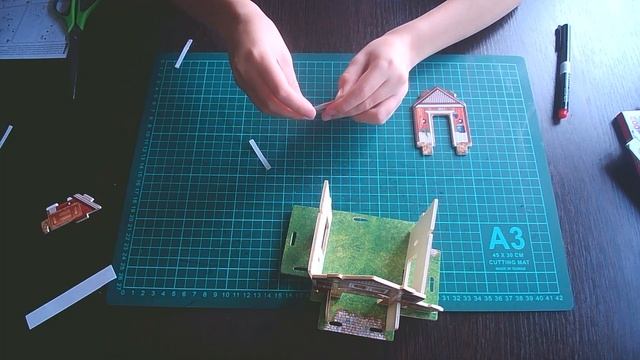 3D - пазл "Коттедж" (Дом) - распаковка, сборка смотреть онлайн