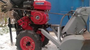 Цепляем снегоуборщик к мотоблоку