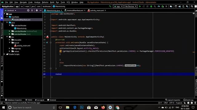 Runtime permission to access camera in android studio 2020 смотреть онлайн