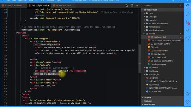 WEB COMPONENTS 06 Module 04-css Part 1 смотреть онлайн