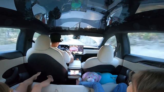 Tesla model S plaid crazy serpentine ride on Big Bear California! Тесла езда по серпантину смотреть онлайн