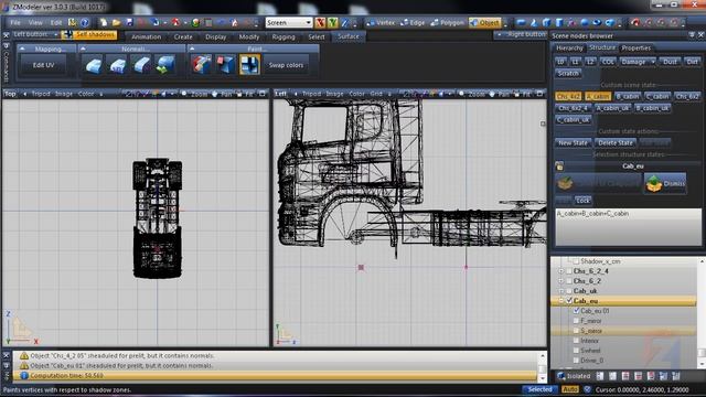 Ambient Occlusion vertex color shading in ZModeler3 (Part 1) смотреть онлайн