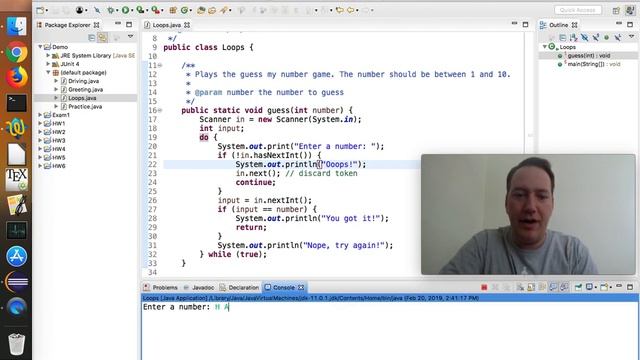 Examples of Loops in Java смотреть онлайн