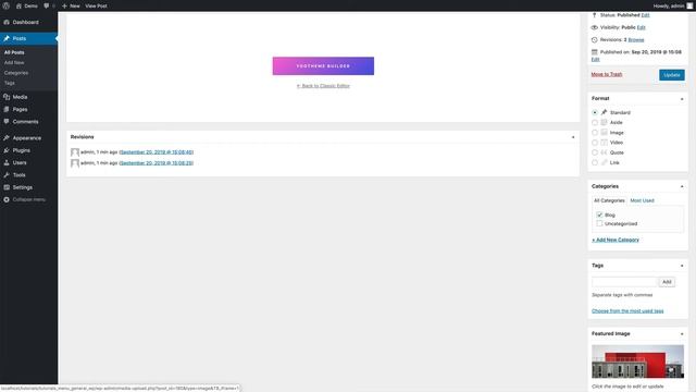 Opening the Post Builder | YOOtheme Documentation (WordPress) смотреть онлайн