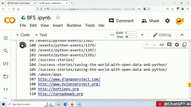 Let's Run Breadth First Search Algorithm on Internet using #chatgpt #webscraping #python смотреть онлайн