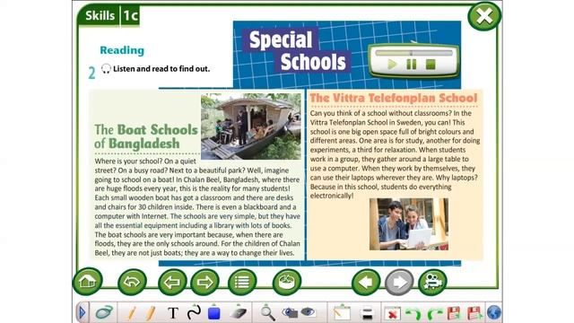 Excel 6 M 1 ex 2 p 10 Special schools listen and read смотреть онлайн