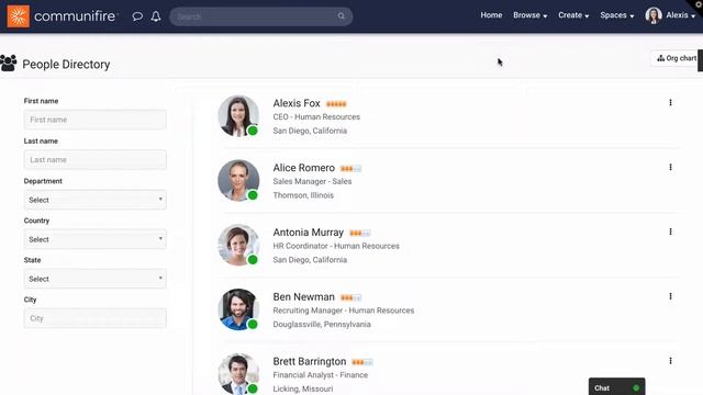 Chat & Instant Messenger — Axero Solutions Intranet смотреть онлайн