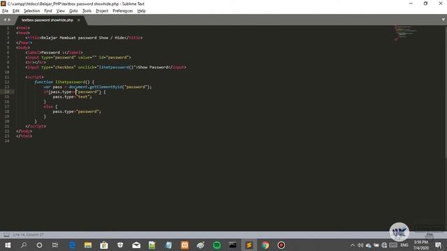 Php Text Box Password Show [ Lihat ] & Hide [ Sembunyikan ] смотреть онлайн