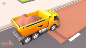 Строительная техника спасательный трактор -бульдозер, бетономешалка и самосвалы для детей