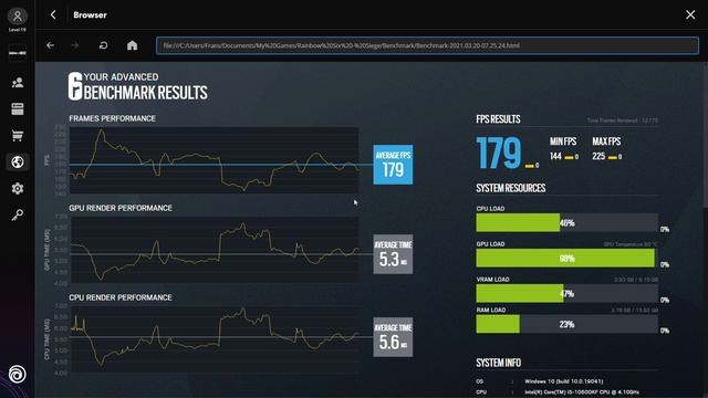 GeForce GTX 1060 6GB -- Intel Core i5-10600KF -- Tom Clancy's Rainbow Six Siege Benchmark смотреть онлайн