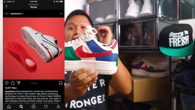 NIKE AIR FORCE ONE WITH REACT INSOLE? смотреть онлайн