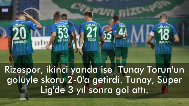 Rizespor 2-0 Galatasaray MAÇ ÖZETİ