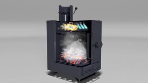 Теплун. Пиролизная печь длительного горения