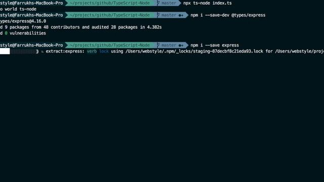 TypeScript + Node.js + Express.js + ts-node REST API in 2 minutes смотреть онлайн