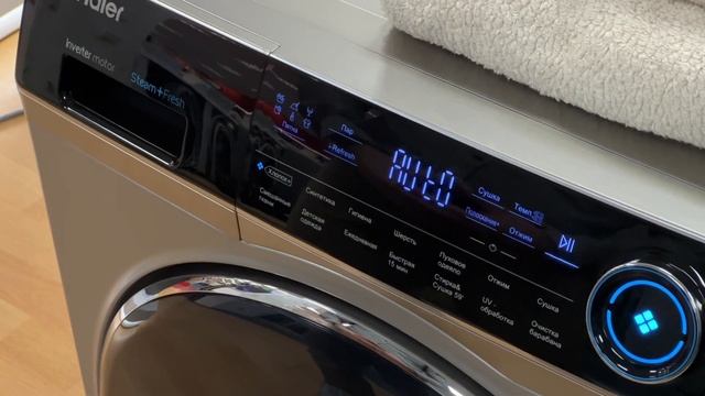 Обзор стиральной машины с сушкой Haier HWD80-BP14979S смотреть онлайн