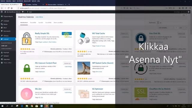 WordPress, "Really Simple SSL" -lisäosan asennus смотреть онлайн