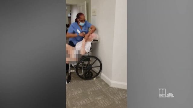 Video shows alleged abuse of Alzheimer's resident at assisted-living facility смотреть онлайн