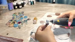 Мастер-класс по шлифовке и полировке украшений из эпоксидной смолы.Дозаливка.