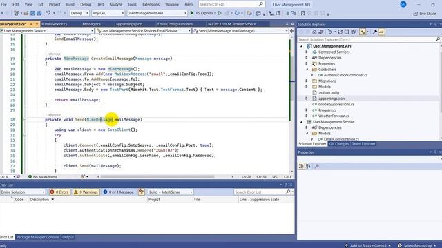 Send an Email via SMTP with MailKit in . Net 6.0 | Email confirmation with Identity Core | Part-4 смотреть онлайн