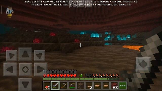 Выживание в аду на телефоне в MineCraf Bedrock Edition (1.16.0) #3 - Адский домик смотреть онлайн