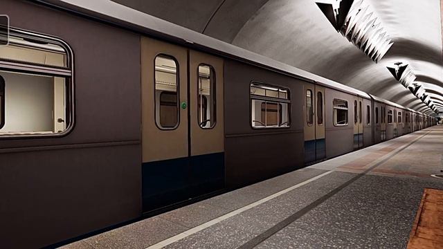 Subtransit Drive, метропоезда на станции Марксистская.