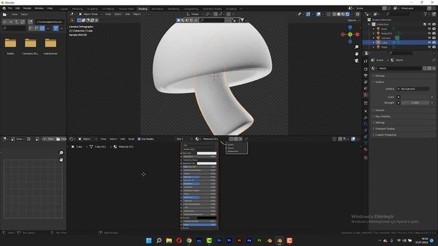 Blender 3D Mushroom Modeling Tutorial - Quick and Easy - Blender 3D Tutorial смотреть онлайн