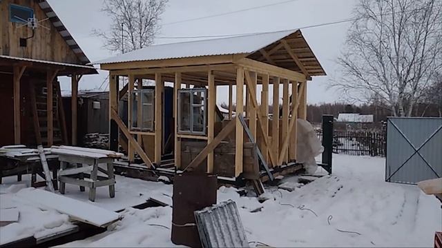 Как одному построить летнюю кухню! смотреть онлайн