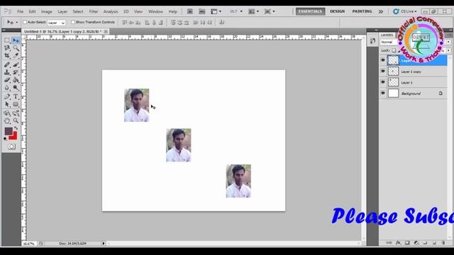 How to Use Move tool in Photoshop CS5 Part 2 смотреть онлайн