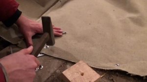 Гараж мечты ч.5 Штора на ворота | Брезент | Как застегнуть люверсы | Утепление гаража | Тёплый гара