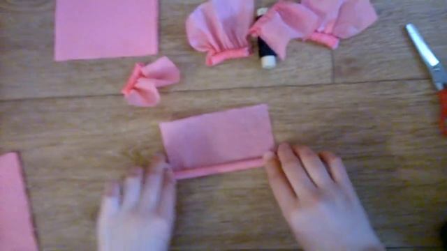 Как сделать розочки из салфеток!) смотреть онлайн