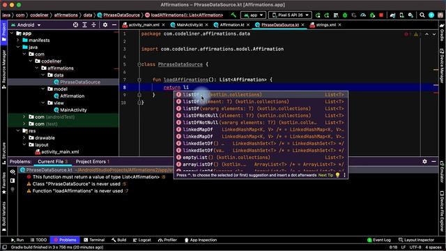 Архитектура приложения: слои View, Model, Data // Список фраз - 2 смотреть онлайн