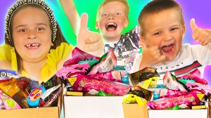 Пробуем необычные конфеты с братиками! Японские конфеты. TanyaFUТ тестирует крутые сладости!