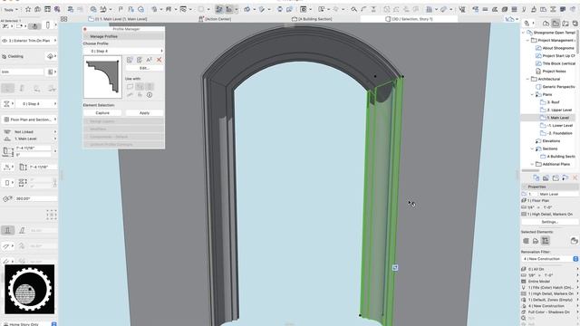 Archicad Tutorial #79: Arched Openings with sloped sides and Complex Profile Door Trim смотреть онлайн