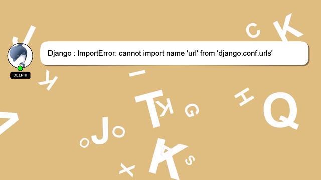 Django : ImportError: cannot import name 'url' from 'django.conf.urls' after upgrading to Django 4. смотреть онлайн