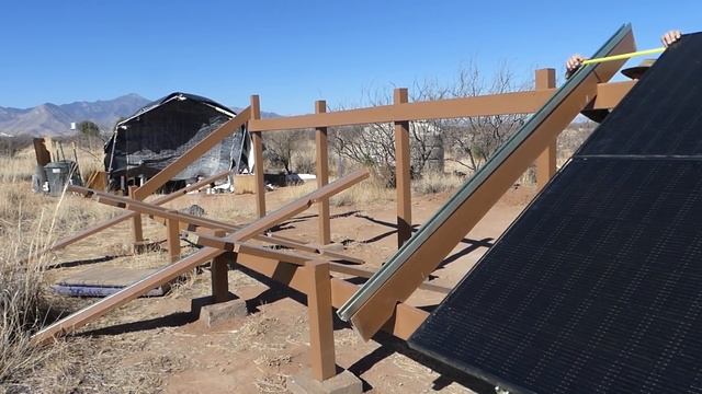 Off-grid Senior Designs Solar Array for Tiny Cabin Part 3 - Panels! смотреть онлайн