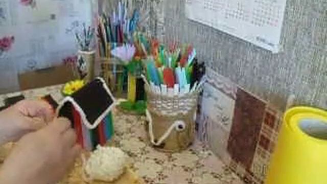 Поделка "домик" из трубочек смотреть онлайн