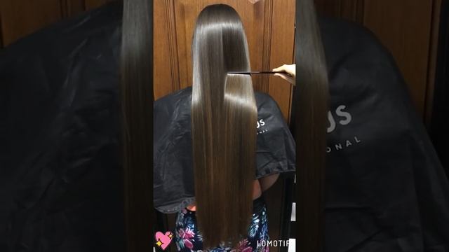 Кератиновое выпрямление волос