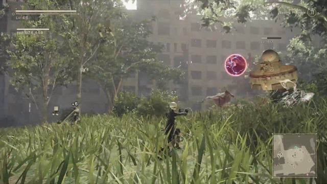 NieR: Automata (PS4) - Chapter 06_01 - Part 38 - Machine Examination 2: Starring The Odin Moose!